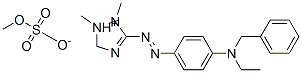 CAS 登录号：68877-59-8， 3-[[4-[苄基乙胺]苯基]偶氮]-1,2-二甲基-1H-1,2,4-三唑鎓硫酸甲酯盐