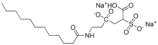 CAS 登录号：68928-55-2， 4-[2-[(1-氧代十二烷基)氨基]乙基] 2-磺酸基琥珀酸酯二钠盐