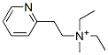 CAS 登录号：6893-34-1， (2-(2-吡啶基)乙基)二乙基甲基铵