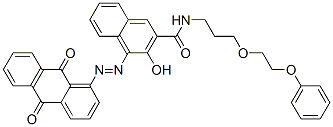 CAS 登录号：68935-57-9， 4-[(9,10-二氢-9,10-二氧代-1-蒽基)偶氮]-3-羟基-N-[3-(2-苯氧基乙氧基)丙基]萘-2-甲酰胺