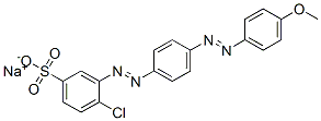 CAS 登录号：68959-30-8， 4-氯-3-[[4-[(4-甲氧基苯基)偶氮]苯基]偶氮]苯磺酸钠盐