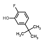 CAS 登录号：68997-57-9， 2-氟-5-(2-甲基-2-丙基)苯酚