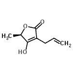 CAS 登录号：690222-53-8， (5R)-3-烯丙基-4-羟基-5-甲基-2(5H)-呋喃酮