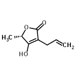 CAS 登录号：690222-57-2， (5S)-3-烯丙基-4-羟基-5-甲基-2(5H)-呋喃酮