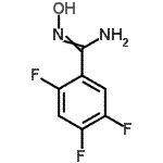结构式 CAS# 690632-34-9, 2,4,5-三氟-N'-羟基苯甲脒