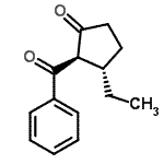 CAS 登录号：690660-85-6， (2R,3S)-2-苯甲酰基-3-乙基环戊酮