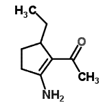CAS 登录号：690660-94-7， 1-(2-氨基-5-乙基-1-环戊烯-1-基)乙酮