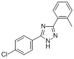 CAS 登录号：69095-79-0， 5-(4-氯苯基)-3-(邻甲苯基)-1H-1,2,4-三唑