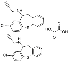 CAS#: 69195-57-9， 10,11-Dihydro-8-Chloro-N-2-Propynyldibenzo(b,f)Thiepin-10-Amine Ethanedioate (2:1)