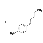 CAS 登录号：6927-73-7， 4-丁氧基苯胺盐酸盐(1:1)