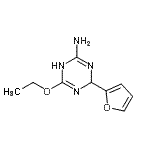 CAS 登录号：693209-45-9， 4-乙氧基-6-(2-呋喃基)-1,6-二氢-1,3,5-三嗪-2-胺