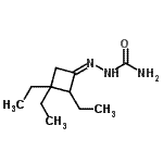 CAS 登录号：693226-81-2， (2Z)-2-(2,3,3-三乙基环丁基亚基)氨基甲酰肼