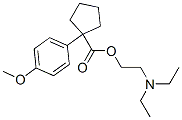 CAS 登录号：69352-93-8， 1-(4-甲氧基苯基)-1-环戊烷羧酸2-(二乙基氨基)乙酯