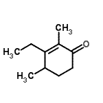 CAS 登录号：693789-61-6， 3-乙基-2,4-二甲基-2-环己烯-1-酮