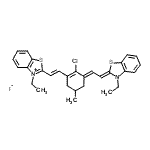 CAS 登录号：69415-12-9， 2-[(E)-2-{(3E)-2-氯-3-[(2Z)-2-(3-乙基-1,3-苯并噻唑-2(3H)-亚基)亚乙基]-5-甲基-1-环己烯-1-基}乙烯基]-3-乙基-1,3-苯并噻唑-3-鎓碘化物