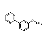CAS 登录号：69491-43-6， 2-(3-甲氧基苯基)嘧啶
