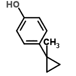 CAS 登录号：695178-86-0， 4-(1-甲基环丙基)苯酚