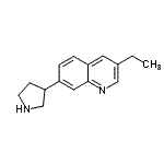 CAS#: 695185-28-5， 3-Ethyl-7-(3-pyrrolidinyl)quinoline
