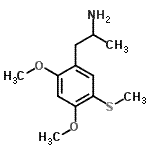 CAS 登录号：69587-03-7， 1-[2,4-二甲氧基-5-(甲硫基)苯基]-2-丙胺