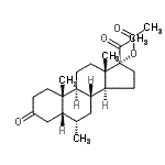 CAS 登录号:69688-15-9, (5beta,6alpha)-6-甲基-3,20-二氧代孕甾烷n-17-基乙酸酯