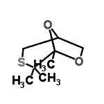 CAS 登录号：69697-53-6， 4,4,5-三甲基-6,8-二氧杂-3-硫杂双环[3.2.1]辛烷