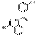 CAS 登录号：697235-58-8， 2-[(3-羟基苯甲酰基)氨基]苯甲酸