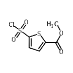 CAS 登录号：69816-03-1， 甲基5-(氯磺酰基)-2-噻吩羧酸酯