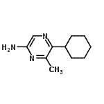 CAS 登录号：69816-54-2， 5-环己基-6-甲基-2-吡嗪胺