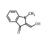CAS 登录号：698363-50-7， (2Z)-2-(羟基亚甲基)-1-甲基-吲哚啉-3-酮