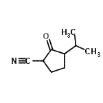 CAS 登录号：69843-83-0， 3-异丙基-2-氧代环戊烷甲腈