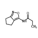 CAS 登录号：698976-19-1， N-(5,6-二氢-4H-环戊二烯并[c][1,2]恶唑-3-基)丙酰胺