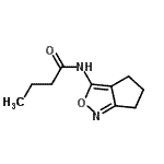 CAS 登录号：698976-25-9， N-(5,6-二氢-4H-环戊二烯并[c][1,2]恶唑-3-基)丁酰胺
