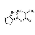 CAS 登录号：698976-31-7， N-(5,6-二氢-4H-环戊二烯并[c][1,2]恶唑-3-基)-2-甲基丙酰胺