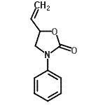 CAS 登录号：69974-30-7， 3-苯基-5-乙烯基-1,3-恶唑烷-2-酮