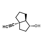 CAS 登录号：69984-48-1， (1R,3aS,6aR)-3a-乙炔基八氢-1-二并环戊烯并l