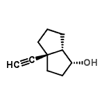 CAS 登录号：69984-49-2， (1R,3aR,6aS)-3a-乙炔基八氢-1-二并环戊烯并l