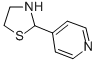 结构式 CAS# 700-92-5, 4-(1,3-噻唑烷-2-基)吡啶