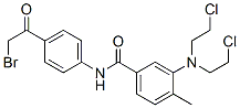 CAS 登录号：70020-69-8， 3-[二(2-氯乙基)氨基]-4'-(溴乙酰基)-4-甲基苯甲酰苯胺