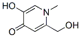 CAS 登录号：70033-59-9， 5-羟基-2-(羟基甲基)-1-甲基-4(1H)-吡啶酮