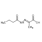 CAS 登录号：700346-56-1， (2E)-2-(丁酰基亚肼基)丙酸