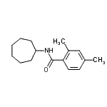 CAS 登录号：701224-21-7， N-环庚基-2,4-二甲基苯甲酰胺