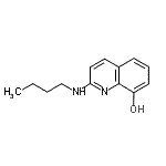 结构式 CAS# 70125-20-1, 2-(丁基氨基)-8-喹啉醇