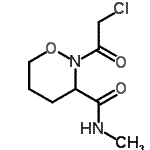 CAS 登录号：70236-03-2， 2-(氯乙酰基)-N-甲基-1,2-恶嗪烷-3-甲酰胺