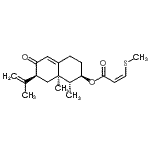 CAS#: 70238-51-6， [(1R,2R,7S,8aR)-7-isopropenyl-1,8a-dimethyl-6-oxo-1,2,3,4,7,8-hexahydronaphthalen-2-yl] (Z)-3-methylsulfanylprop-2-enoate