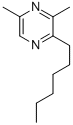 CAS#: 70303-40-1， 2-Hexyl-3,5-Dimethyl-Pyrazine