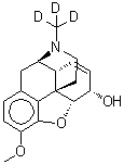 结构式 CAS# 70420-71-2, (5alpha,6alpha)-3-甲氧基-17-(<sup>2</sup>H<sub>3</sub>)甲基-7,8-二去氢-4,5-环氧吗喃-6-醇
