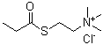 结构式 CAS# 70496-34-3, 丙酰基硫代氯化胆碱