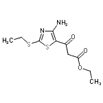 CAS 登录号：70604-14-7， 乙基3-[4-氨基-2-(乙硫基)-1,3-噻唑-5-基]-3-氧代丙酸酯