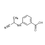CAS#: 70667-83-3， 3-[(1-Cyanoethyl)amino]benzoic acid