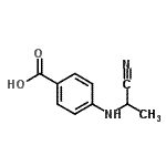 CAS 登录号：70667-90-2， 4-[(1-氰基乙基)氨基]苯甲酸